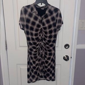 Elegant Plaid Mini Dress